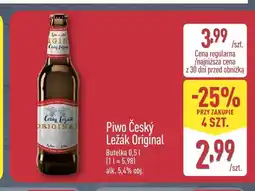ALDI Piwo Český Ležák Original oferta