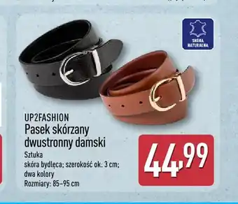 ALDI Pasek skórzany dwustronny damski UP2FASHION oferta
