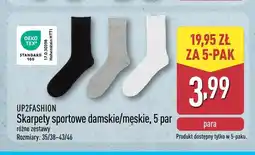 ALDI Skarpety sportowe damskie/męskie UP2FASHION 5-pak oferta