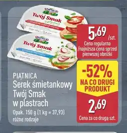 ALDI Serek śmietankowy Twój Smak w plastrach z pomidorami i bazylią Piątnica oferta
