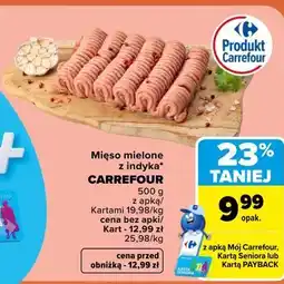 Carrefour Market Mięso mielone z indyka CARREFOUR oferta