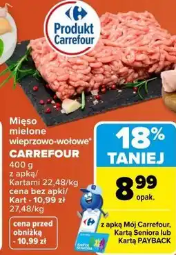 Carrefour Market Mięso mielone wieprzowo-wołowe CARREFOUR oferta