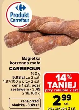 Carrefour Market Bagietka korzenna mała CARREFOUR oferta