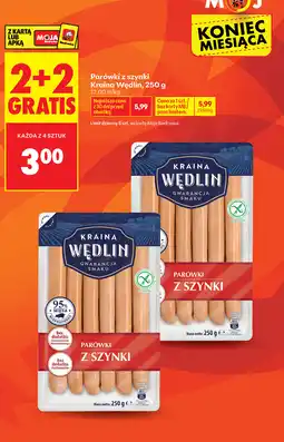 Biedronka Parówki z szynki Kraina Wędlin oferta