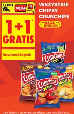 Biedronka Wszystkie chipsy Crunchips oferta
