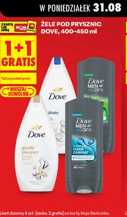 Biedronka Żele pod prysznic Dove oferta