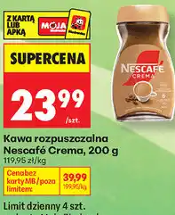 Biedronka Kawa rozpuszczalna Nescafé Crema oferta