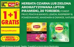Biedronka Herbata czarna lub zielona aromatyzowana Lipton Piramidki oferta