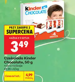 Biedronka Czekolada Kinder Chocolate oferta