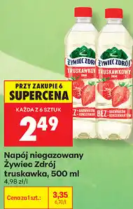 Biedronka Napój niegazowany Żywiec Zdrój truskawka oferta