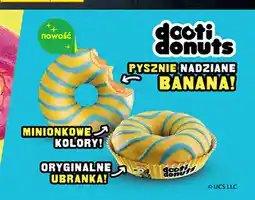 Biedronka Donut Minionki z nadzieniem bananowym doti donuts oferta
