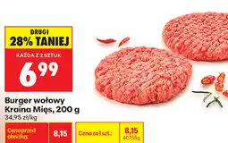 Biedronka Burger wołowy Kraina Mięs oferta