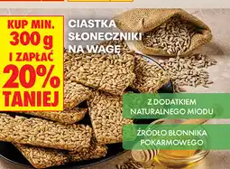 Biedronka Ciastka słoneczniki na wagę oferta