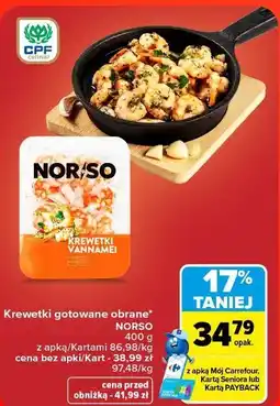 Carrefour Market Krewetki gotowane obrane NORSO oferta