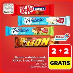 Carrefour Market Baton, wafelek marek: KitKat, Lion, Princessa oferta