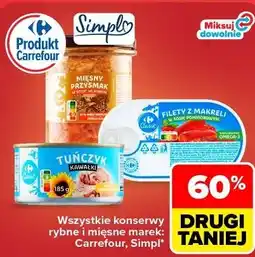 Carrefour Market Wszystkie konserwy rybne i mięsne Carrefour, Simpl oferta
