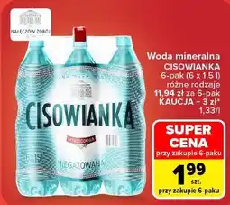 Carrefour Market Woda mineralna Cisowianka 6-pak oferta