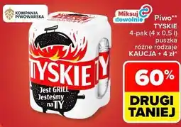 Carrefour Market Piwo Tyskie 4-pak (4 x 0,5 l) puszka oferta