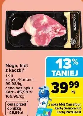 Noga, filet z kaczki skin