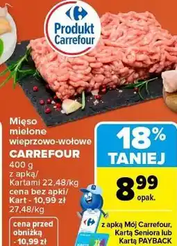 Carrefour Market Mięso mielone wieprzowo-wołowe Carrefour oferta