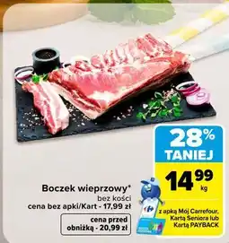 Carrefour Market Boczek wieprzowy bez kości oferta