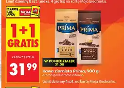 Biedronka Kawa ziarnista Prima Aroma Intenso oferta