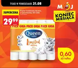 Biedronka Papier toaletowy Queen 3-warstwowy 50-pak oferta