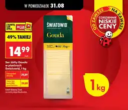Biedronka Ser gouda w plastrach Światowid oferta