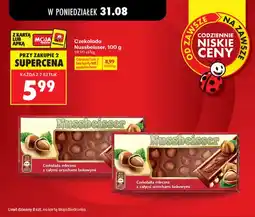 Biedronka Czekolada mleczna z całymi orzechami laskowymi Nussbeisser oferta