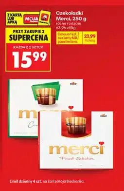 Biedronka Czekoladki Merci Finest Selection oferta
