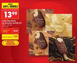 Biedronka Lody na patyku Marletto Crunch Classic 6-pak oferta