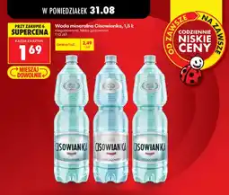 Biedronka Woda mineralna niegazowana Cisowianka oferta