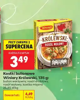 Biedronka Kostki bulionowe rosół drobiowy Winiary Królewski oferta