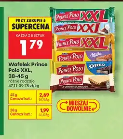 Biedronka Wafelek Prince Polo XXL smak orzechowy oferta