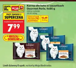Biedronka Karma dla kota w saszetkach Gourmet Perle 4-pak oferta