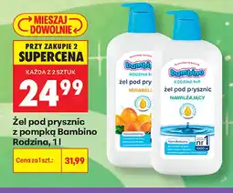 Biedronka Żel pod prysznic z pompką Bambino Rodzina mirabelka oferta