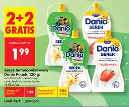Biedronka Serek homogenizowany Danio Pouch waniliowy oferta
