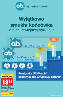 Biedronka Tampony o.b. ProComfort Normal oferta