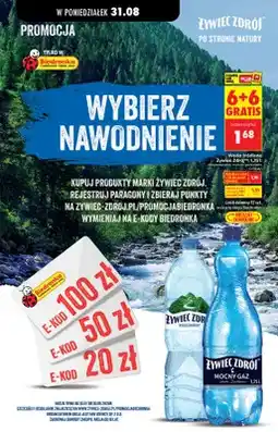 Biedronka Woda źródlana niegazowana Żywiec Zdrój oferta