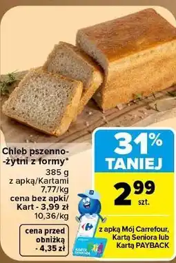 Carrefour Market Chleb pszenno-żytni z formy oferta