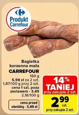Carrefour Market Bagietka korzenna mała CARREFOUR oferta