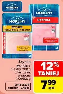 Carrefour Market Szynka Morliny plastry oferta