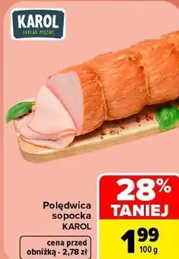 Carrefour Market Polędwica sopocka Karol oferta