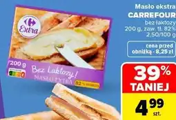 Carrefour Market Masło ekstra Carrefour bez laktozy oferta