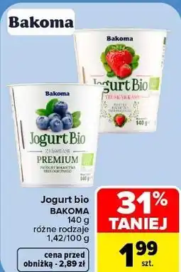 Carrefour Market Jogurt bio Bakoma oferta