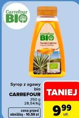 Carrefour Market Syrop z agawy bio Carrefour oferta