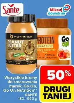 Carrefour Market Wszystkie kremy do smarowania marek: Go On, Go On Nutrition Sante oferta