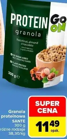 Carrefour Market Granola proteinowa SANTE, płatki bio Biolife oferta