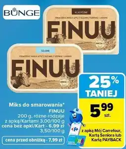 Carrefour Market Miks do smarowania Finuu oferta