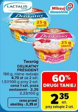 Carrefour Market Twaróg Delikatny Président oferta